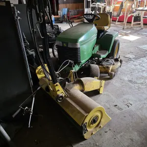 (#4) John Deere GX345 Garden Tractor with Mower Deck and Snow Thrower