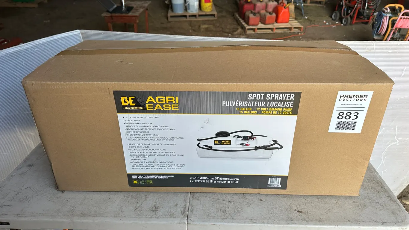 Unused Agri Ease 15gal Spot Sprayer