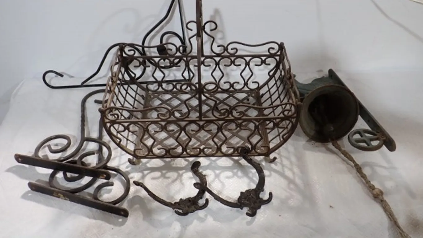 Ornate Wrought Iron Decorative Items
