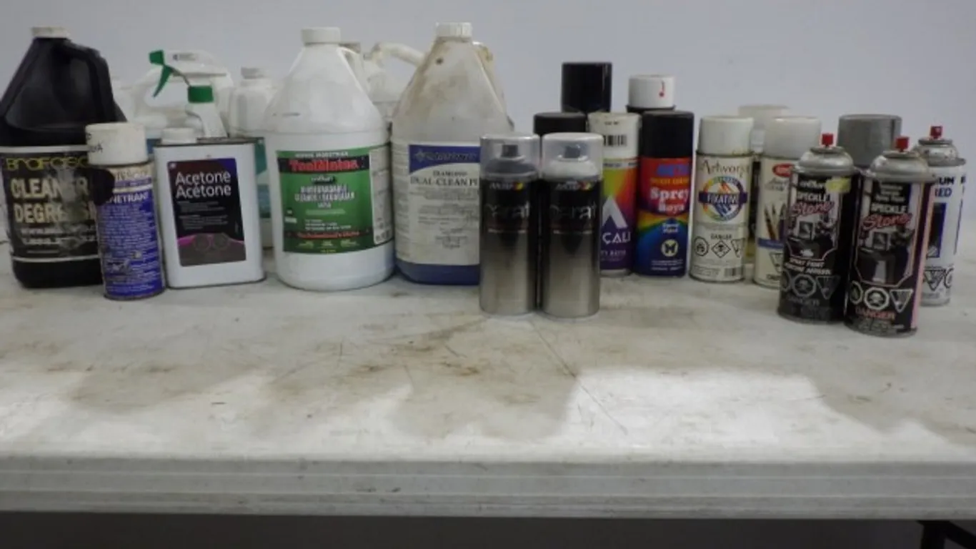 Chemical Cleaners, Degreasers,Solvents And Spray Paint Ie