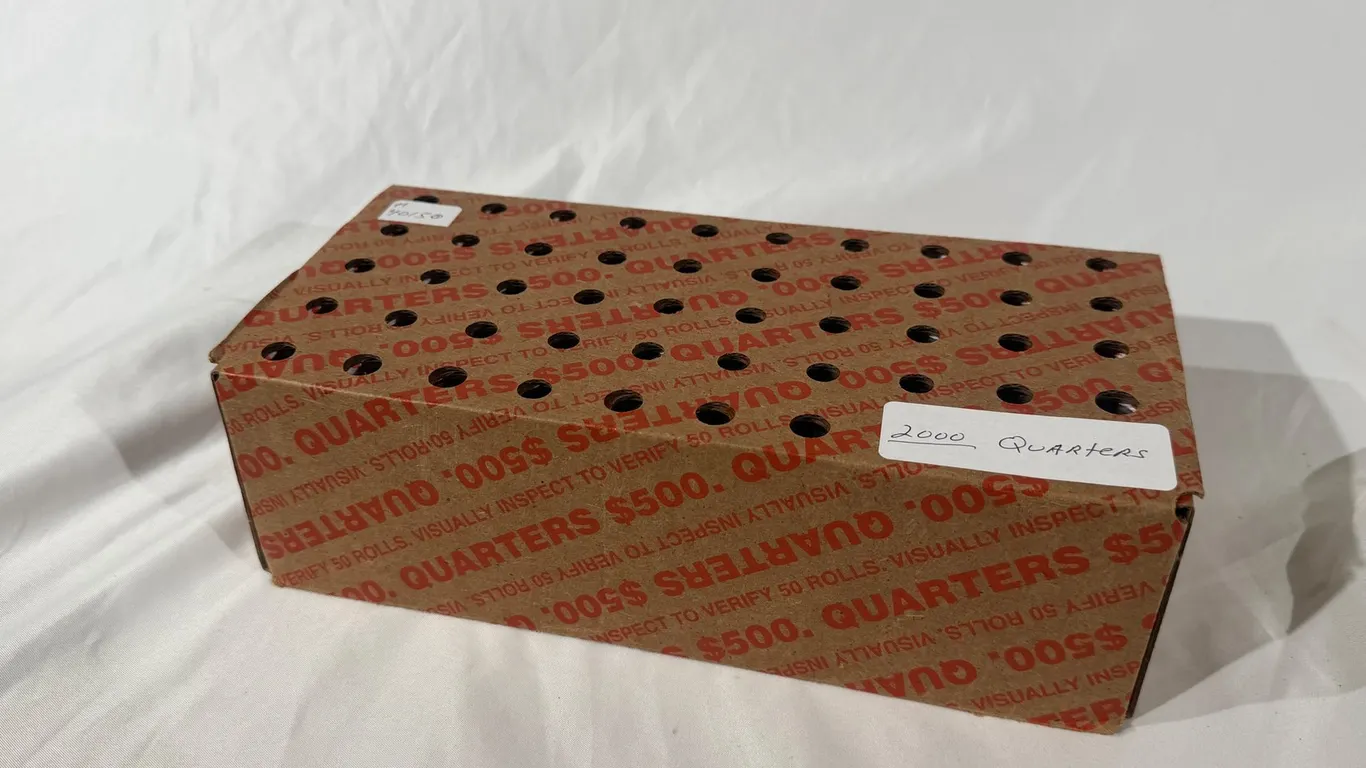 BOX OF 2000 QUARTERS, MOSTLY UNCIRCULATED