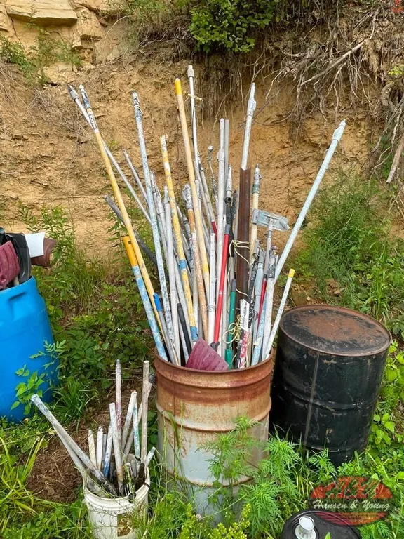 Drums of Paint Handles
