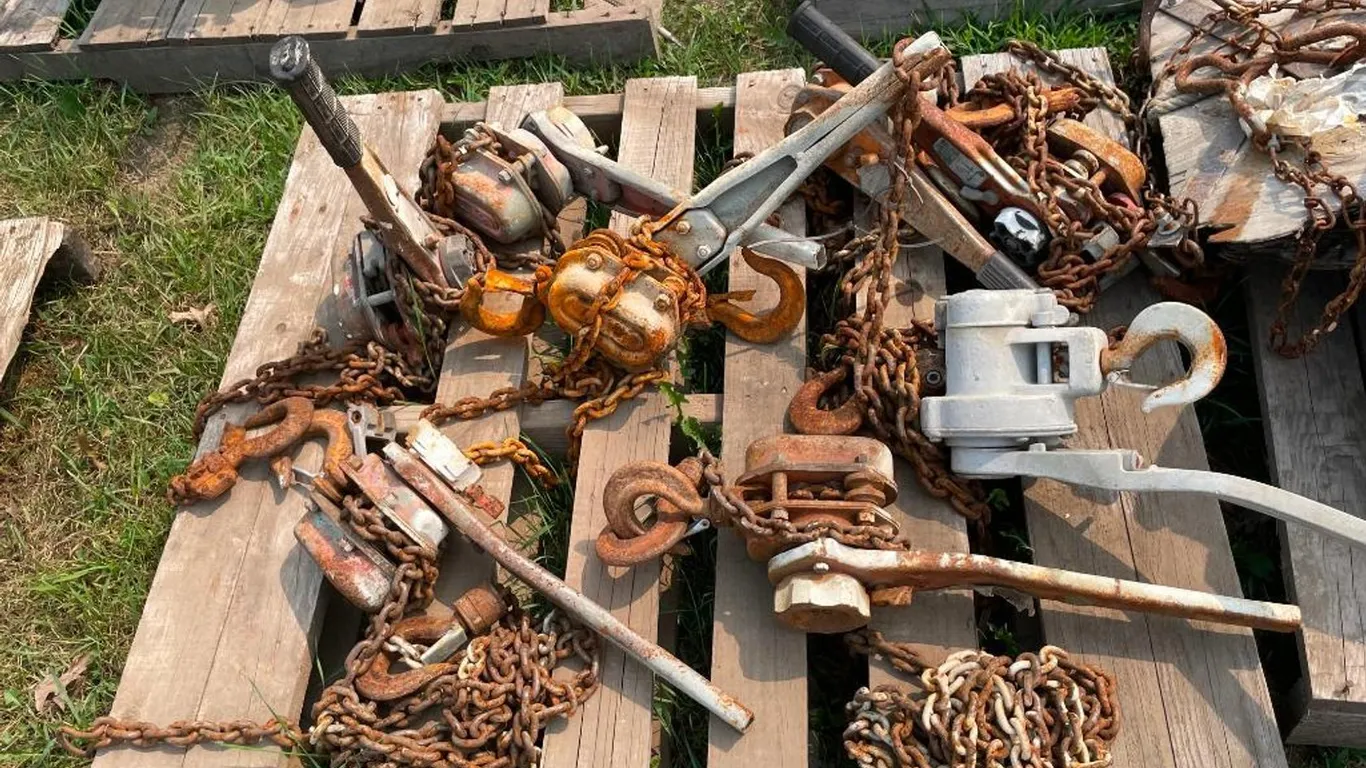 Pallet of Chain Hoists