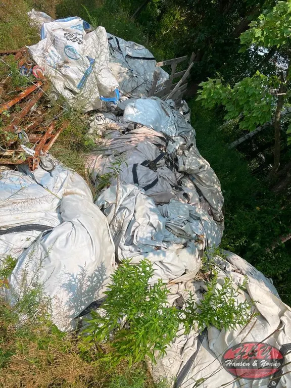 Large Pile of Containment System Tarps