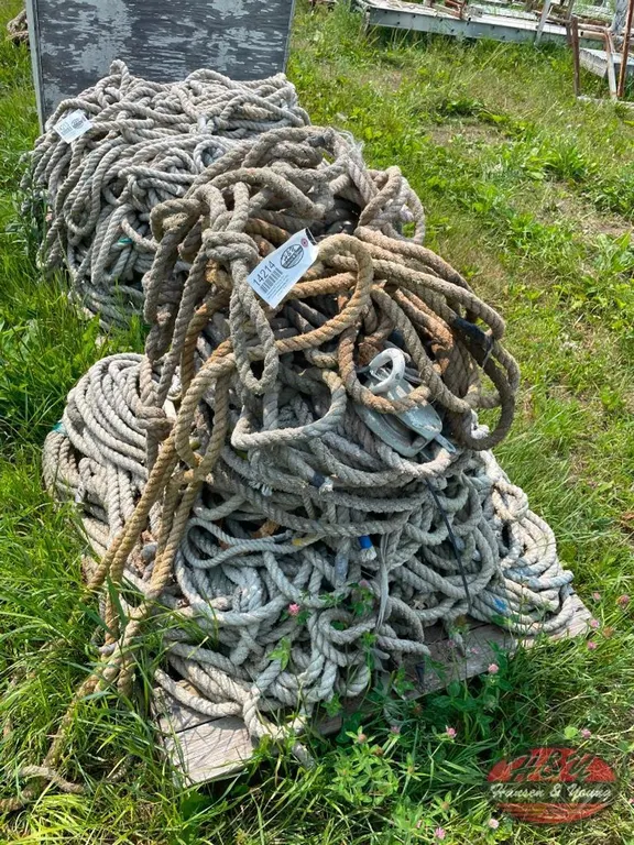 Pallet of Rigging Ropes