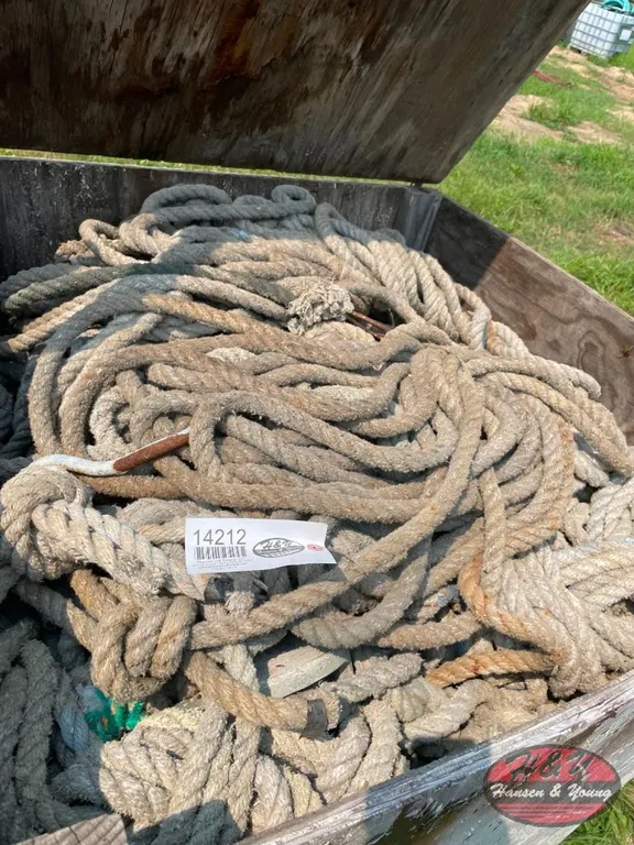 Pallet Tote of Rigging Ropes