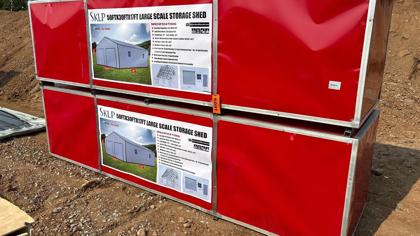 Unused 50'X30'X17' Large Storage Shed