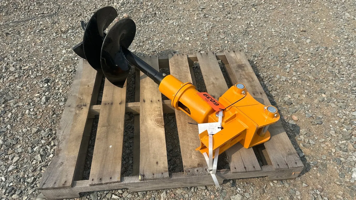 Approx 18" Mini Excavator Auger Attachment