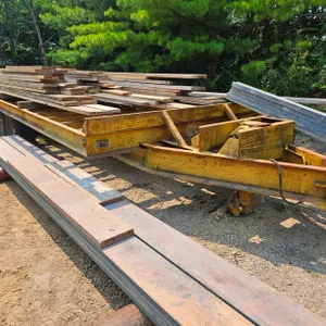 1976 Trail-Eze Triple Axle Trailer, 24'x8' Bed Plus Ramps, No Deck, VIN G03501136, Wheels are Locked Up, May Just Need Power to Electric Brakes, But U