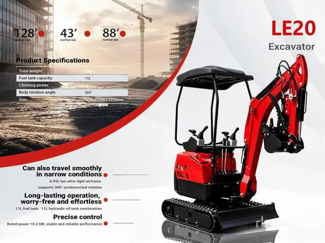 2026 LE20-RED Yanmar Diesel Mini Excavator (Unused)