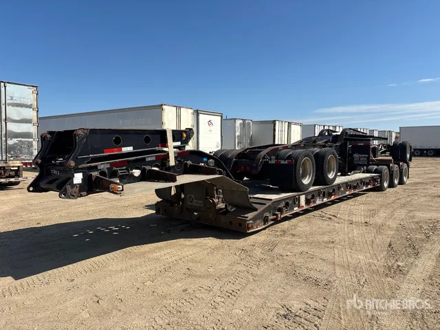 2014 K-Line 55 ton 6 Axle Extendable Removable Gooseneck Combination Lowboy Trailer