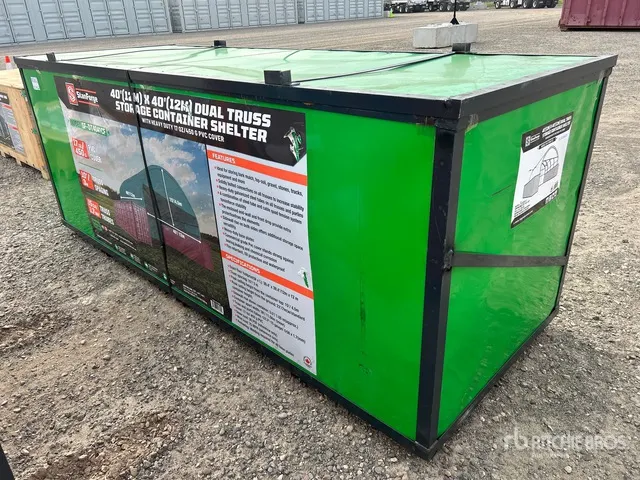 StanForge DT4041CF 40 ft x 40 ft Dual Truss Container Shelter (Unused)