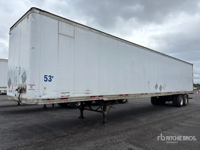 2007 Wabash 53 ft x 102 in T/A Van Trailer