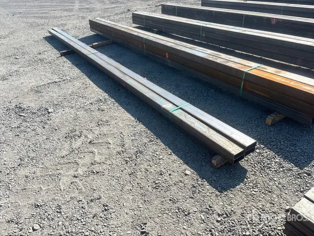 Quantity of (4) 2025 Kit Containers 23 ft x 5 in x 2 in Square Tubing