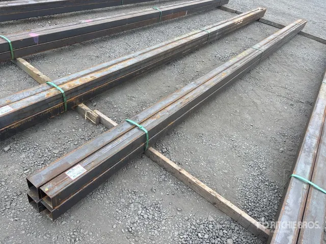 Quantity of (4) 2025 Kit Containers 24 ft x 4 in x 4 in Square Tubing