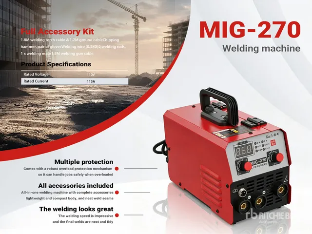 2026 MIG-270 115 A MIG Electric Welder (Unused)