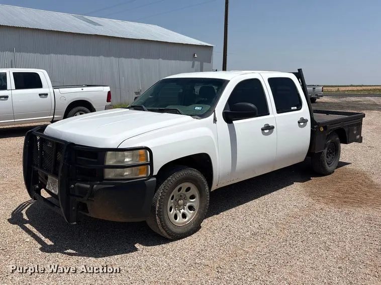 2011 Chevrolet Silverado 1500 Crew Cab dump flatbed pickup truck