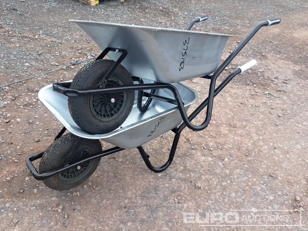 Unused Galvanised Tub Wheelbarrow (2 of)