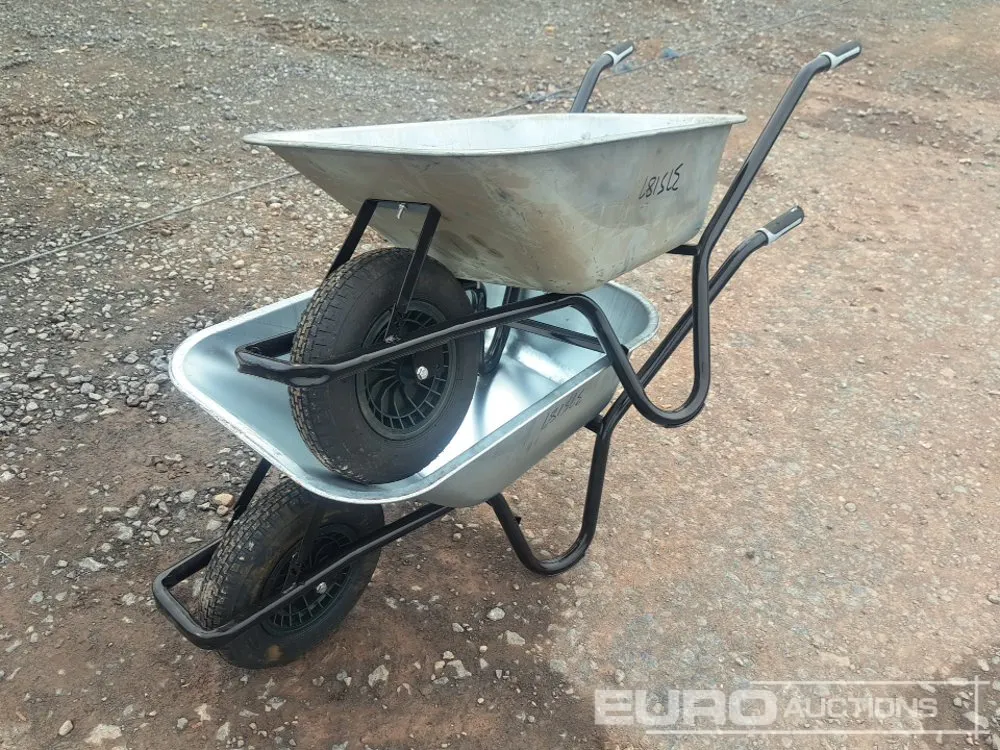 Unused Galvanised Tub Wheelbarrow (2 of)