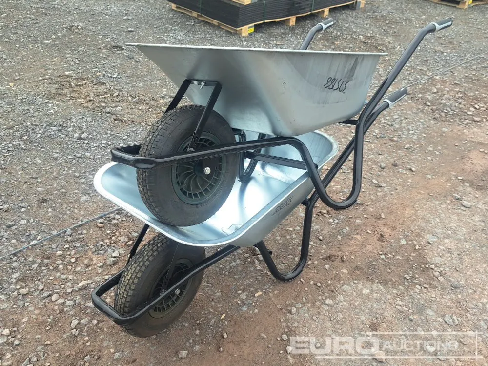 Unused Galvanised Tub Wheelbarrow (2 of)