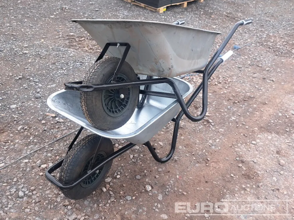 Unused Galvanised Tub Wheelbarrow (2 of)