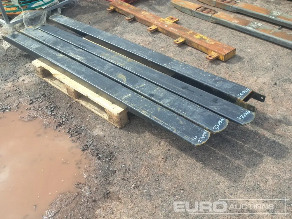 Unused 8' Pallet Fork Extensions (2 Sets)