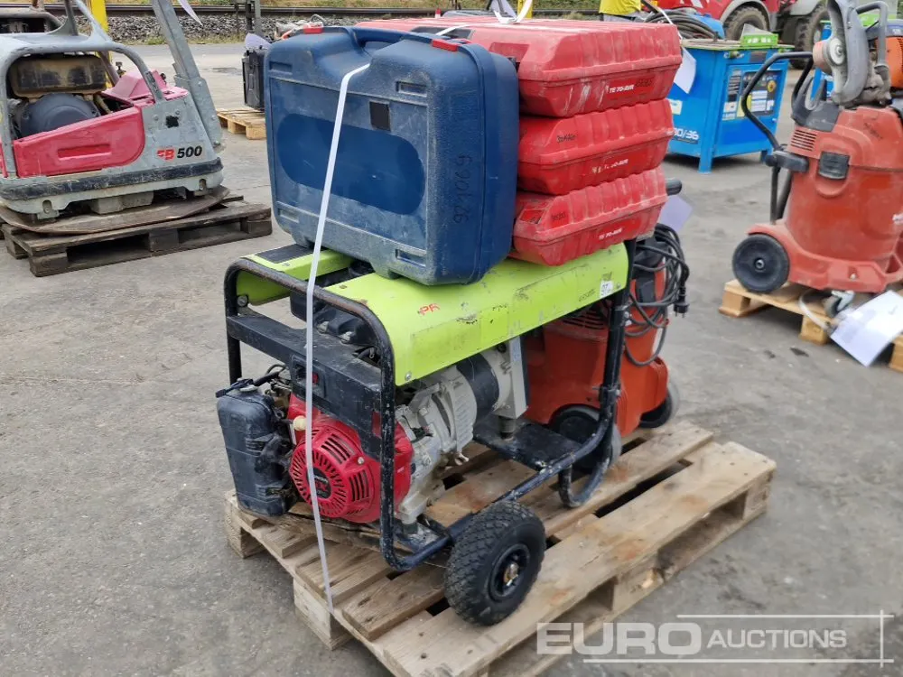 Pallet of Generator, Assorted Tools, Submercible Pump
