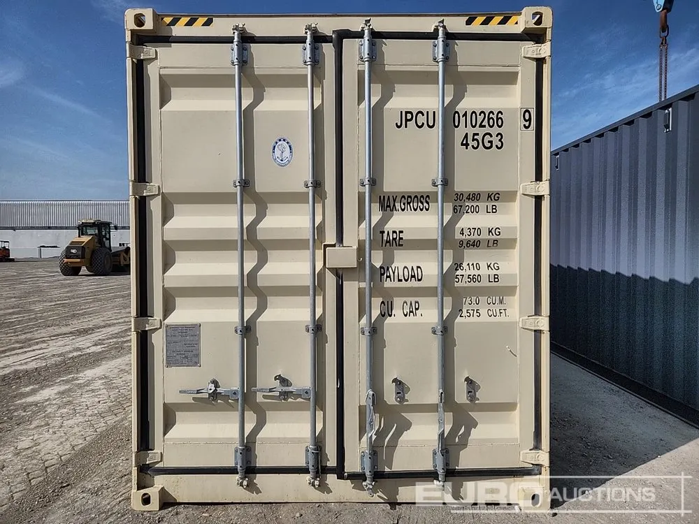 2025 40' HC Container, 2 Side Doors, One End Door (GCC DUTIES NOT PAID)
