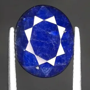*^7.3 ct Certified Deep Blue Sapphire gemstone ($8,760 Appraisal)