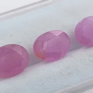*^7.45 ct Certified Untreated Pink Sapphire gemstone Parcel ($13,410 Appraisal)