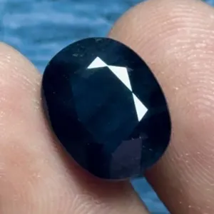 *^11.05 ct Certified Deep Blue Sapphire gemstone ($13,260 Appraisal)