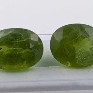 *^25.8 ct Certified Himalayan Peridot gemstone pair ($12,900 Appraisal)
