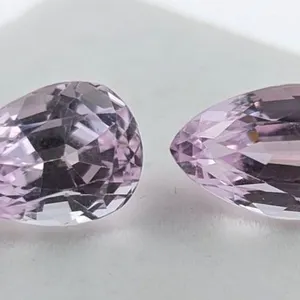 *^15.8 ct Certified Pink Kunzite gemstone pair ($7,900 Appraisal)