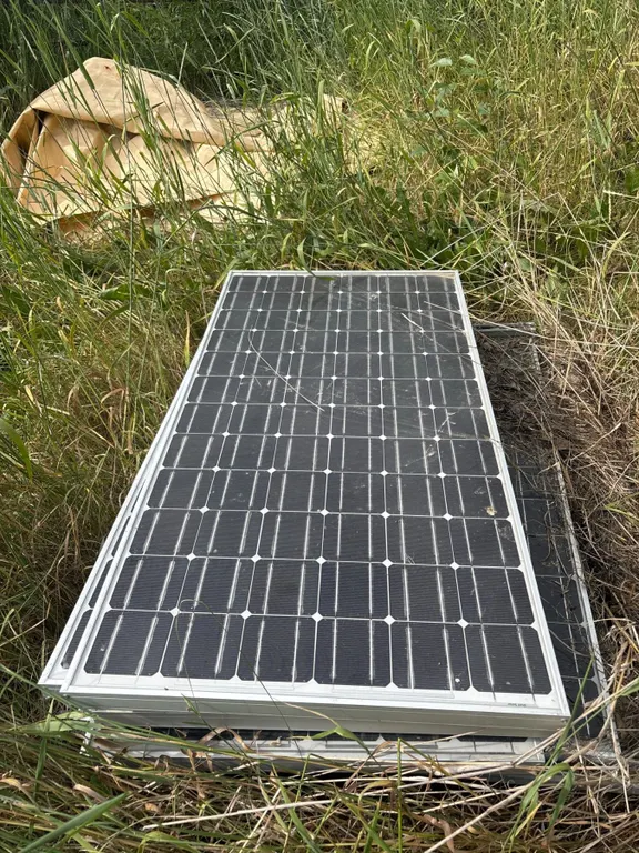 Stack of Monocrystalline Solar Panels
