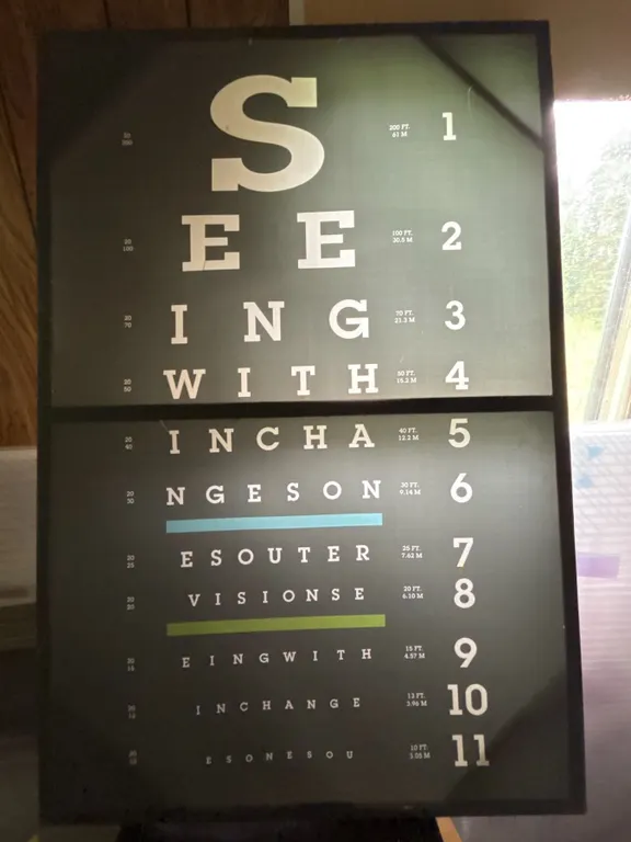 Decorative Seeing Eye Chart Poster