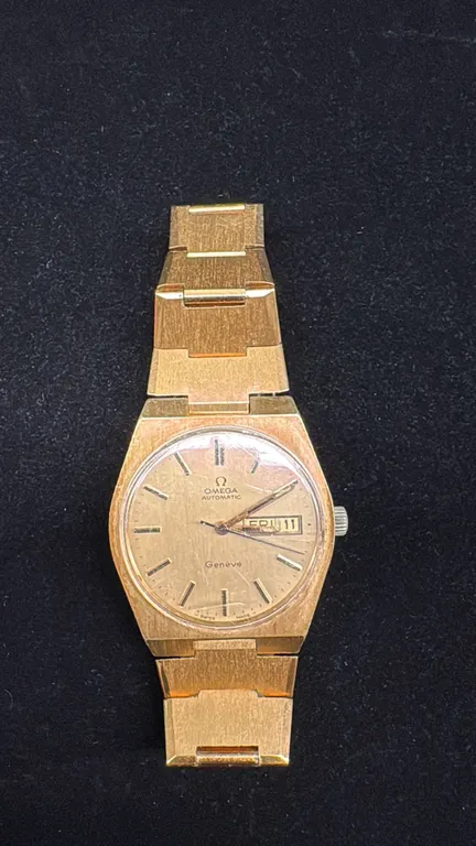 OMEGA GENEVA MENS WRISTWATCH (REQUIRES SERVICE)