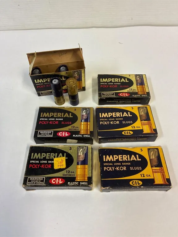 Imperial 12 ga Poly-Kor slugs. 28 Shells