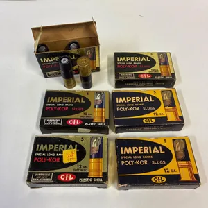 Imperial 12 ga Poly-Kor slugs.  28 Shells