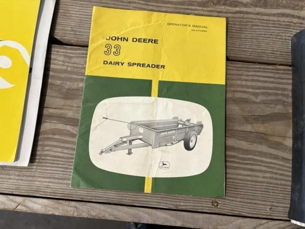 John Deere 33 Dairy Spreader Manual