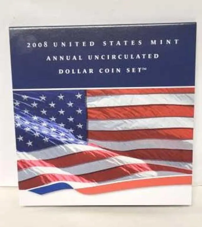 2008 US Mint Annual Uncirculated Dollar Coin Set