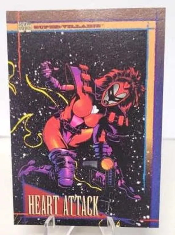 #102 Heart Attack - Super Villains Trading Card