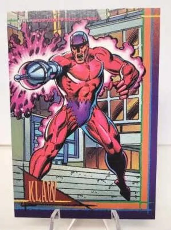 #81 Klaw - Super Villains Trading Card