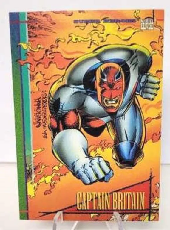 #40 Captain Britain - Super Heroers Trading Card