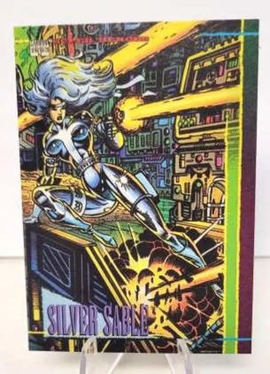 #6 Silver Sable-Super Heroers Marvel Trading Card