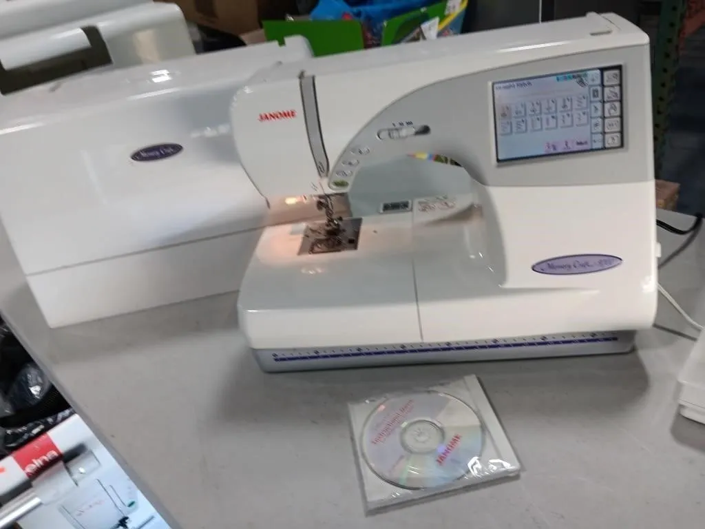 Janome Memory Craft 9700 machine with hard