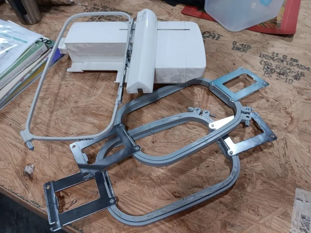 Embroidery Unit & Embroidery Hoops. Unit Possibly