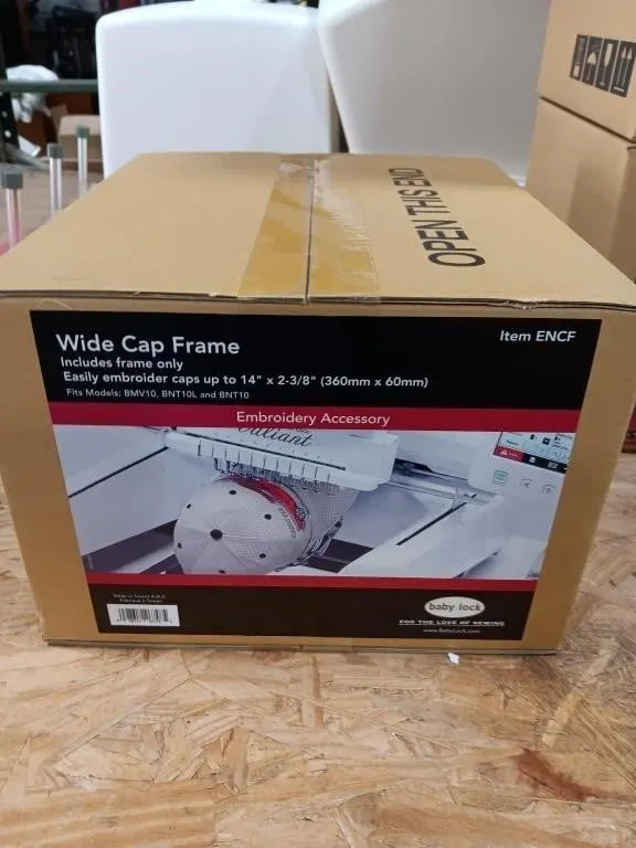 Baby Lock wide cap frame up to 14 x 2 2/3, new