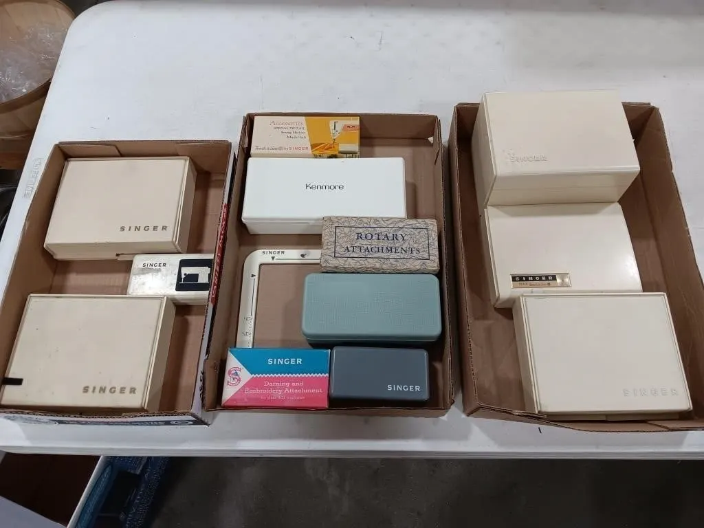 Vintage Sewing boxes and accessories