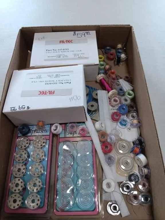 Assortment of bobbins