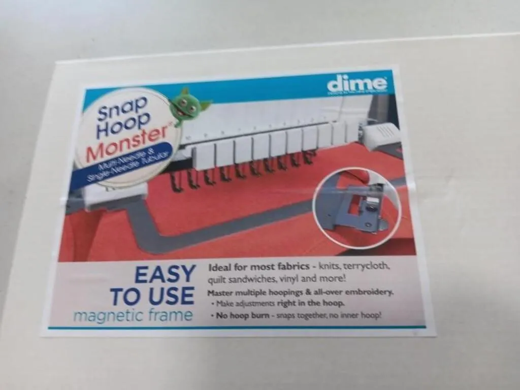 Multi-needle & single needle snap hoop monster,